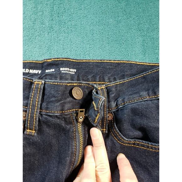 Old Navy Jeans Sz 29x34 Mens Blue Cotton Pants Denim Bootcut Casual - Picture 5 of 13